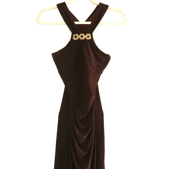 Roberta Bridal Dresses Nwot Elegant Chocolate Brown Evening